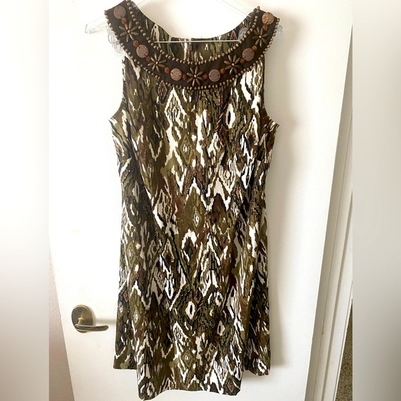 Dress Barn Dresses & Skirts - Dress barn Size 16, Dress. White, Army Green, Black and Brown in color, w/beads